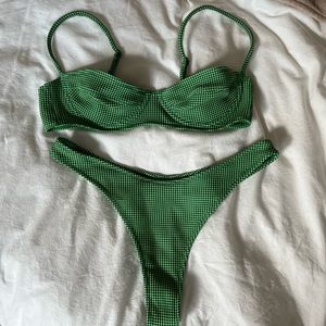 Tropic of C Coco Set in Green Check